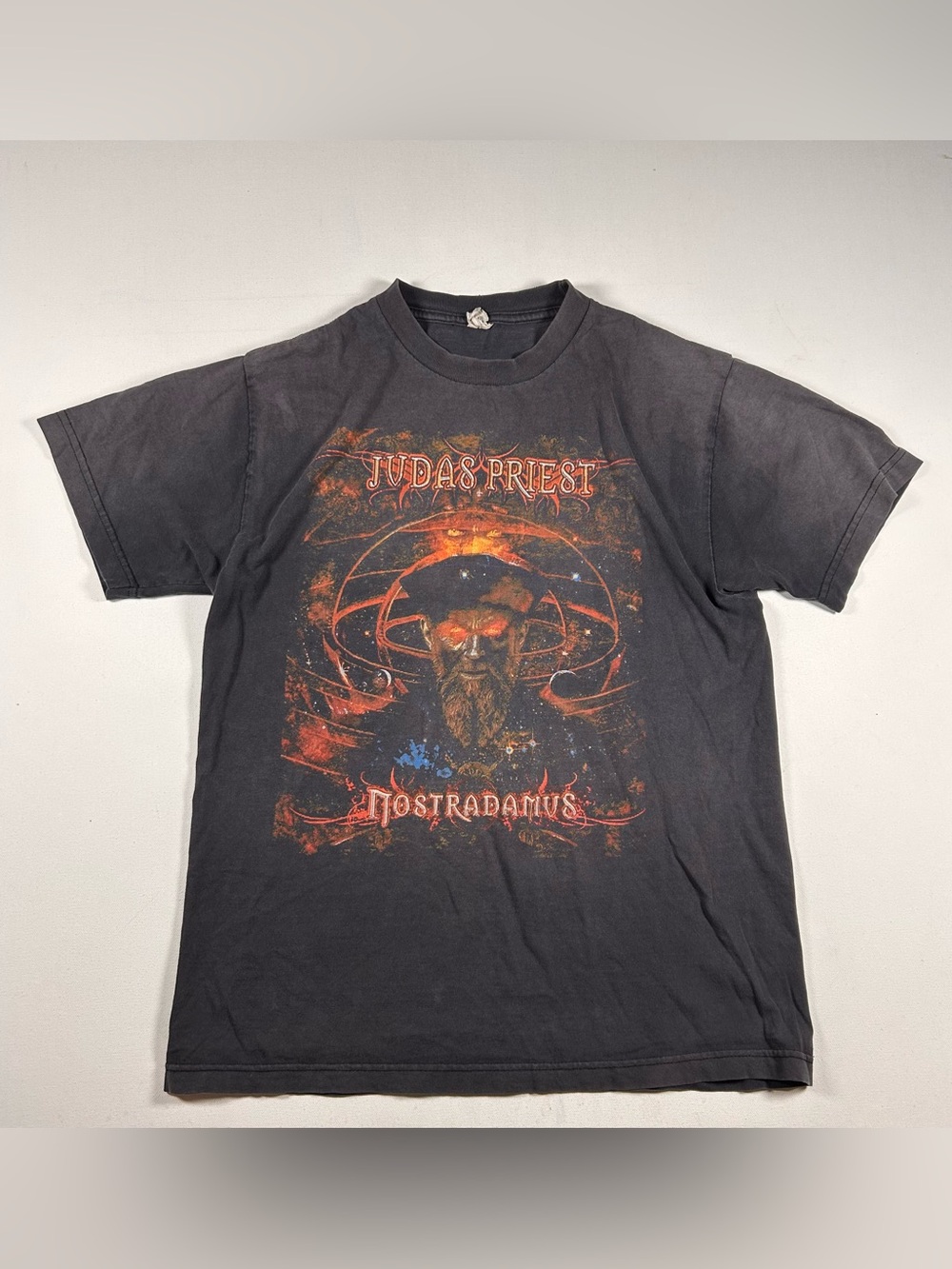 Vintage Y2K Judas Priest Nostradamus Metal Masters Tour Shirt Medium Faded RARE